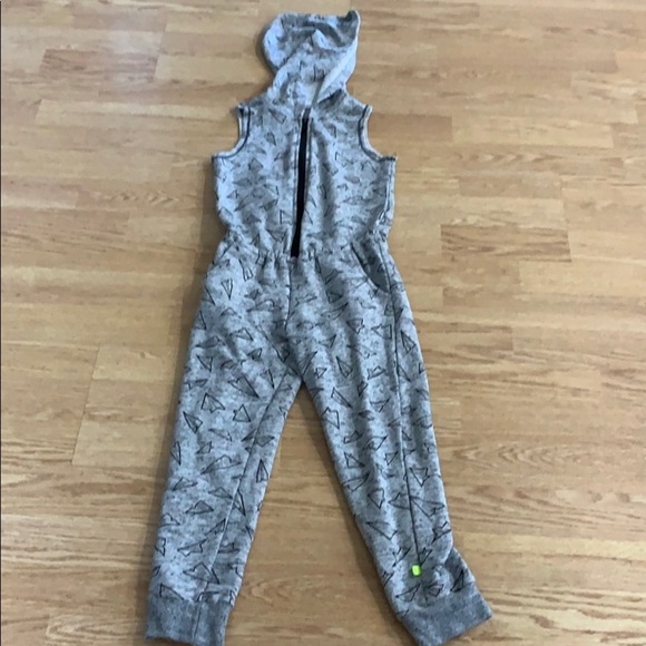 Kind is Cool Gray zip front one piece romper small - Picture 1 of 5